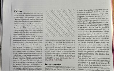 DÉFAUT DE COMMUNICATION DE L’ATTESTATION D’ASSURANCE DÉCENNALE ET SES CONSÉQUENCES